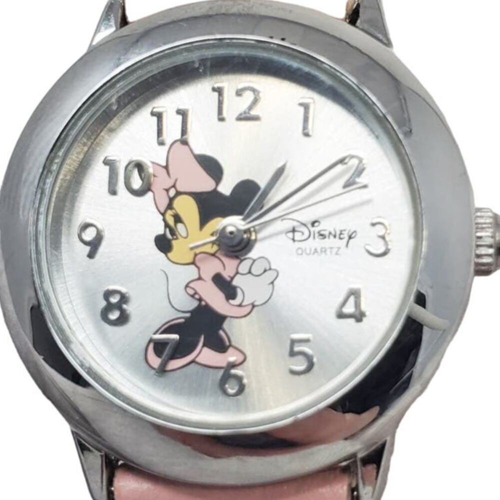 Disney Parks Minnie Mouse Watch Silver Hearts
